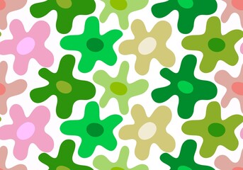 Floral seamless flower pattern for wrapping and linens and fabrics and clothes print and kids and kitchen textiles