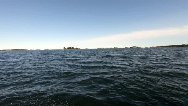 Out on the sea in the summer, V&auml;stervik &Ouml;stersj&ouml;n Sweden Camping tripp