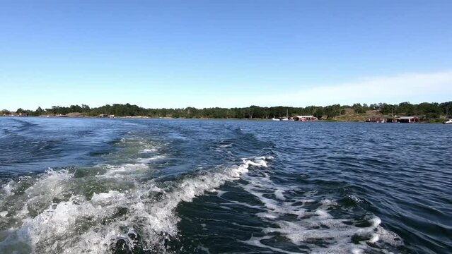 Out on the sea in the summer, V&auml;stervik &Ouml;stersj&ouml;n Sweden Camping tripp