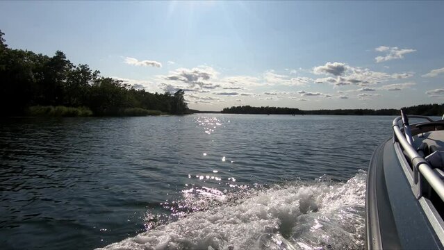 Out on the sea in the summer, V&auml;stervik &Ouml;stersj&ouml;n Sweden Camping tripp