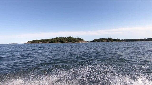Out on the sea in the summer, V&auml;stervik &Ouml;stersj&ouml;n Sweden Camping tripp
