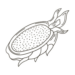 Coloring Illustration in hand drawn style. Children's drawings