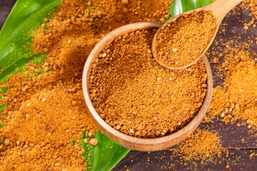 Panela or sugar cane candy - Saccharum officinarum