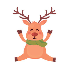 deer christmas character