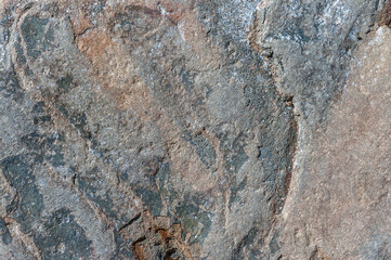 Multi-colored stone wall with different spots and patterns. Stone textured background with different patterns.