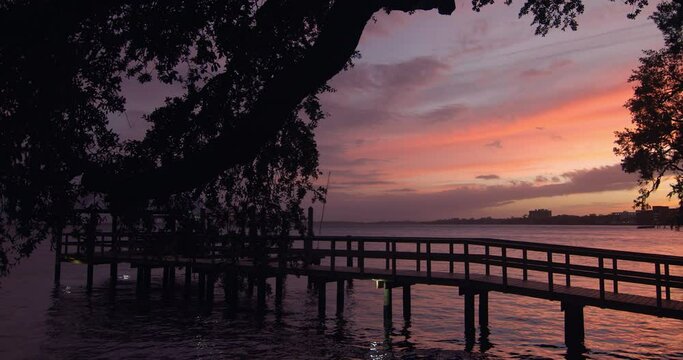 Jacksonville Florida riverfront sunset peaceful view landscape 