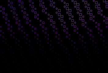 Dark Purple vector background with rectangles.
