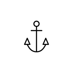Anchor icon vector illustration. Anchor sign and symbol. Anchor marine icon.