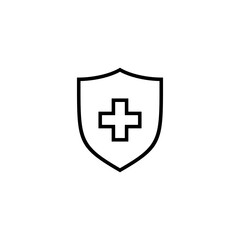 Health insurance icon vector illustration. Insurance document sign and symbol