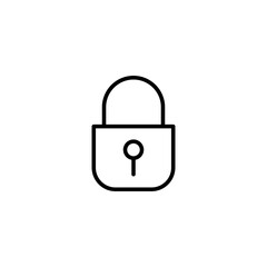 Lock icon vector illustration. Padlock sign and symbol. Encryption icon. Security symbol