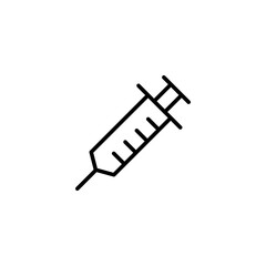 Syringe icon vector illustration. injection sign and symbol. vaccine icon