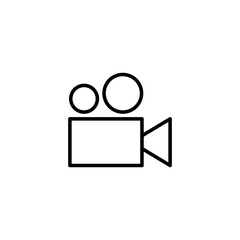 Video icon vector illustration. video camera sign and symbol. movie sign. cinema