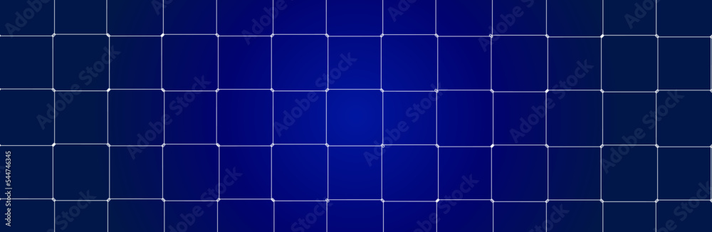 Wall mural net texture pattern on blue gradient background. net texture pattern for backdrop and wallpaper. rea