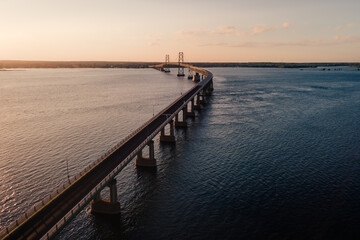 Bridge sunset