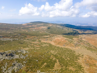 Fototapeta premium Aerial view of of Vitosha Mountain, Bulgaria