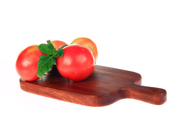 Tomatoes isolated on a white background