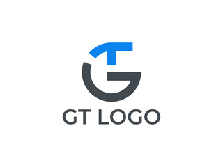 letter gt logo design templates