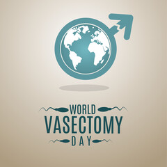 World Vasectomy day vector illustration, holiday concept, suitable for banner card or poster