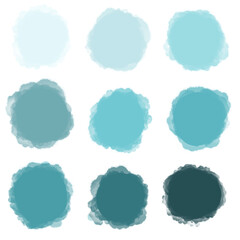 set of watercolor splashes