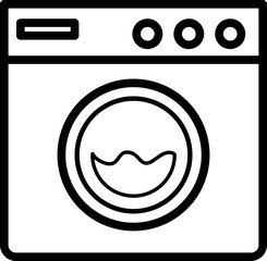 Washing machine icon vector. Electric appliances symbol..eps
