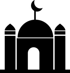 Mosque icon vector design template on white background..eps