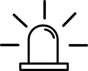  siren medical symbol on white background..eps