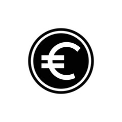 Euro icon vector logo design template