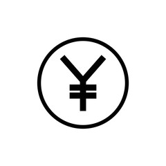 Yen icon vector logo design template