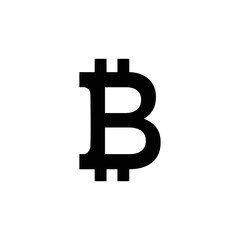 Bit coin vector logo design template