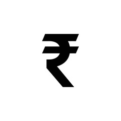 Rupee icon vector logo design template