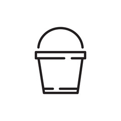 bucket icon vector design illustration