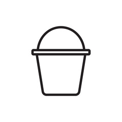 bucket icon vector design illustration
