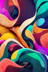Colourful rainbow abstract design background wallpaper pattern texture
