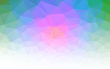 Light Multicolor, Rainbow vector abstract polygonal texture.