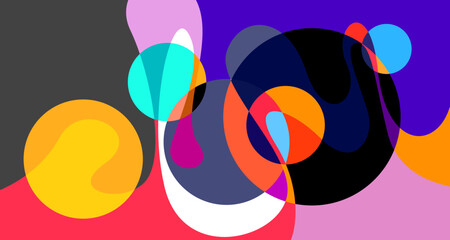 Vector colorful abstract psychedelic liquid and fluid background pattern