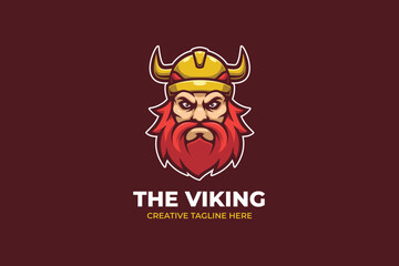 Viking Spartan Mascot Logo Character