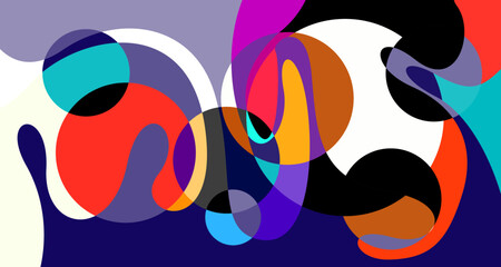 Vector colorful abstract psychedelic liquid and fluid background pattern