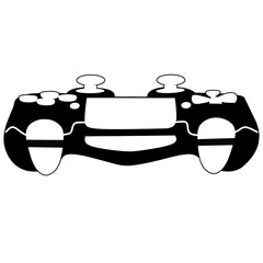 game controller vector icon. joystick icon. technology and entertainment.black and white, vector graphics. vector illustration © yashis007