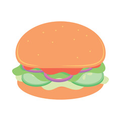 burger vegetarian food