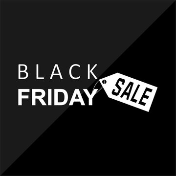 black friday sale banner. Modern minimalist design with black and white typography. Templates for promotional, advertising, web, social and fashion ads. Vector illustration.
