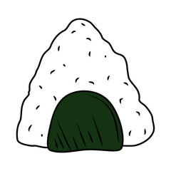 rice triangle with nori