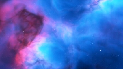 Space background with nebula and stars, nebula in deep space, abstract colorful background 3d render
