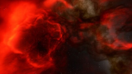 Space background with nebula and stars, nebula in deep space, abstract colorful background 3d render
