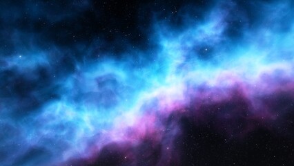 Fototapeta premium Space nebula, for use with projects on science, research, and education. Illustration 