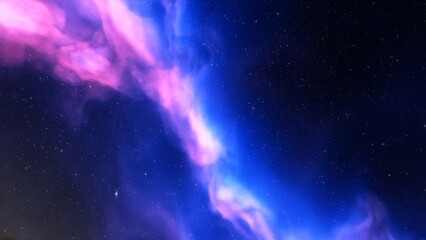 nebula gas cloud in deep outer space, science fiction illustration, colorful space background with stars 3d render
