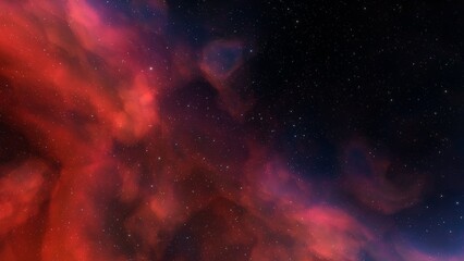 nebula gas cloud in deep outer space
