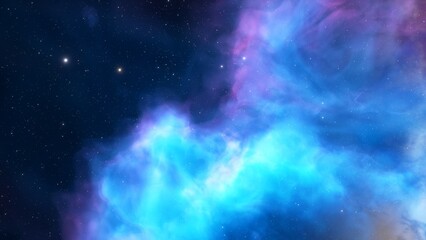 nebula gas cloud in deep outer space

