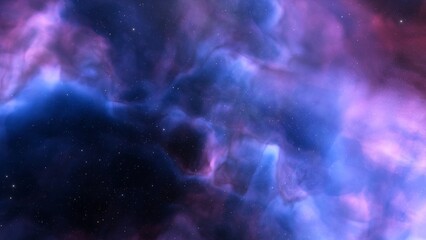 Naklejka na ściany i meble Space background with realistic nebula and shining stars. Colorful cosmos with stardust and milky way. Magic color galaxy. Infinite universe and starry night. 3d render 