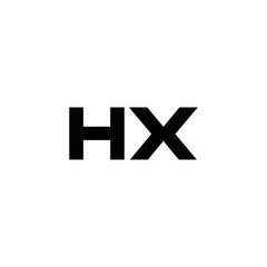 HX letter logo design with white background in illustrator, vector logo modern alphabet font overlap style. calligraphy designs for logo, Poster, Invitation, etc.