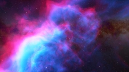 Space background with nebula and stars, nebula in deep space, abstract colorful background 3d render
